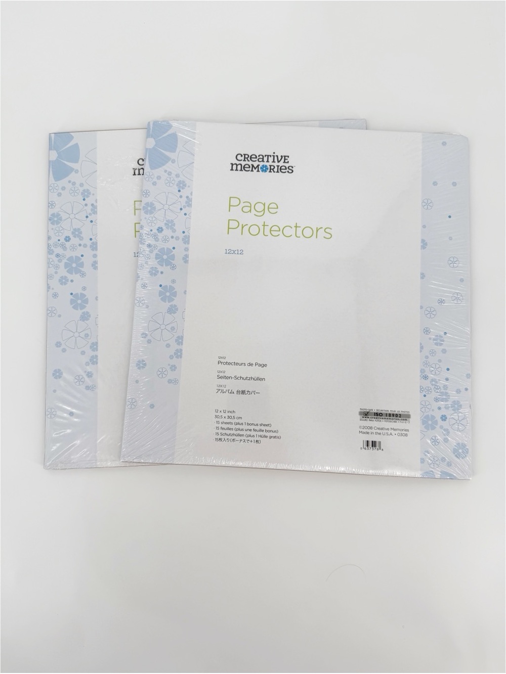 2 Packs Creative Memories 12x12 Page Protectors 15 Sheets + 1 Bonus New Sealed